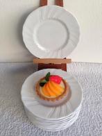 🍰10 Vintage VILLEROY & BOCH Diamant Witte Gebaksbordjes., Huis en Inrichting, Keuken | Servies, Ophalen of Verzenden, Zo goed als nieuw