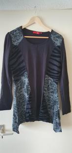 LEA H ZWART/GRIJZE TUNIEK A LIJN TRUI VERSCHILLENDE PRINTS M, Kleding | Dames, Maat 38/40 (M), Zwart, Lea H, Nieuw