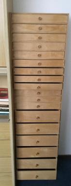 Houten ladenkast…grenen hout., Huis en Inrichting, Kasten | Ladekasten, Ophalen, Minder dan 50 cm, Gebruikt, 5 laden of meer