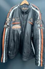 Leren motorjas heren (4XL), Ophalen of Verzenden, Zo goed als nieuw, Overige maten, Zwart