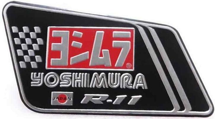 Yoshimura R-11 aluminium Uitlaatplaatje, Motoren, Accessoires | Stickers, Ophalen of Verzenden