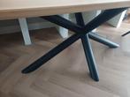 Stalen tafelpoot, gepoedercoat, matrix/spin rond, zwart, Ophalen, Tafelpoot, 50 tot 100 cm, Nieuw