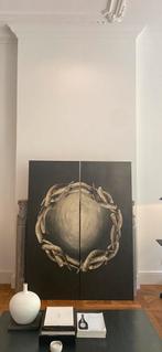 Cirkel of hoorns, grote cirkel van koeien hoorns ,, Antiek en Kunst, Ophalen of Verzenden
