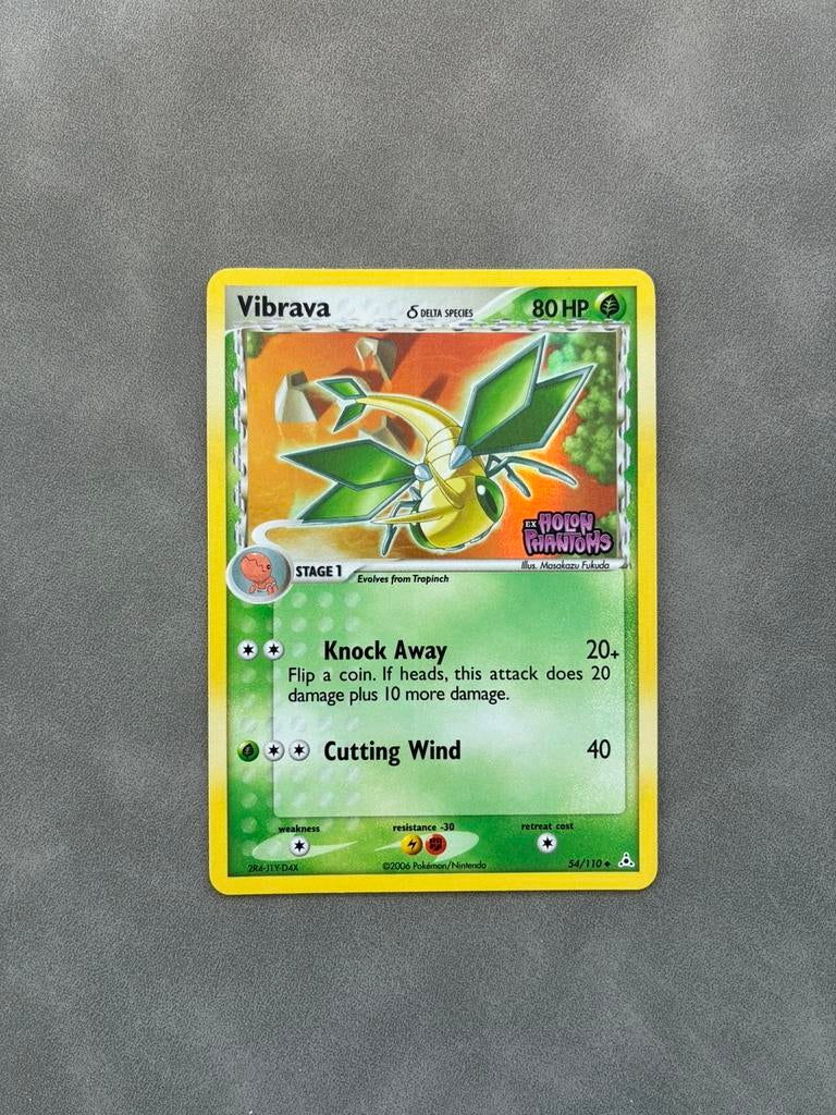 Pokemon Ex Holon Phantoms Vibrava 54/110 Reverse Holo NM, Ophalen of Verzenden, Zo goed als nieuw