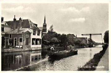 Leiderdorp, Rijngezicht - boot brug - 1955 gelopen beschikbaar voor biedingen