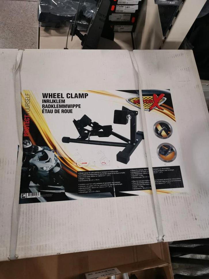 Motorfiets Inrijklem - Wielklem, Motoren, Accessoires | Overige, Nieuw, Ophalen of Verzenden