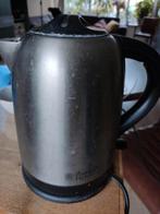 RVS waterkoker Russell Hobb. Knop met gebruiksaanwijzing., 1 tot 2 liter, Ophalen, Gebruikt, Rvs