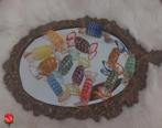 12 Vintage stijl Murano snoepjes/candies 6 cm lang, Ophalen of Verzenden, Nieuw, Overige typen