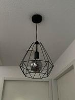 Hangende draadlamp zwart metaal exclusief bol, Ophalen of Verzenden, Industrieel, Scandinavisch., Zo goed als nieuw, Minder dan 50 cm