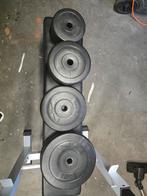 Curl stang met 40 kg +pull up barr+ fitness bank, Sport en Fitness, Fitnessmaterialen, Ophalen, Zo goed als nieuw, Fitnessbank