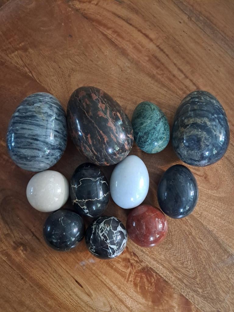 Marmeren eieren en bollen, Antiek en Kunst, Ophalen of Verzenden