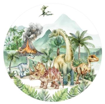 Muursticker Cirkel Dino Landschap Designed4kids beschikbaar voor biedingen