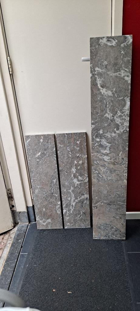 Marmer schouw-schoorsteen-platen (3 delen natuursteen), Doe-het-zelf en Verbouw, Platen en Panelen, Gebruikt, Overige materialen