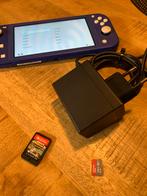 Nintendo Switch (blauw) met SD kaart, game en oplader, Gebruikt, Overige genres, 1 speler, Ophalen of Verzenden