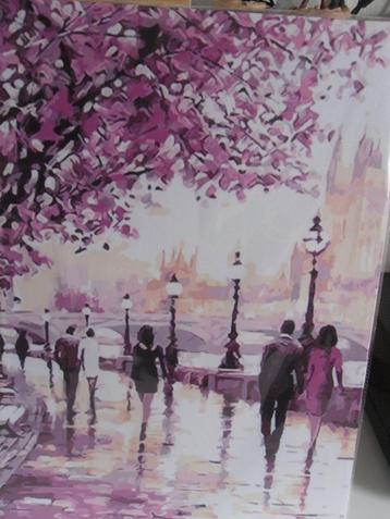 Modern Schilderij (Nieuw)lengte 50 cm en de breedte 40 cm  beschikbaar voor biedingen