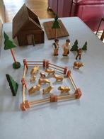 houten schuur met schapen, 25 delen, Kinderen en Baby's, Speelgoed | Houten speelgoed, Ophalen of Verzenden, Zo goed als nieuw