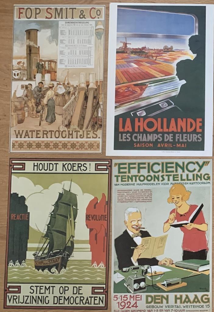 Reclame affiches diverse merken, KLM kalenders jaren 80, Verzamelen, Posters, Film en Tv, A1 t/m A3, Ophalen of Verzenden