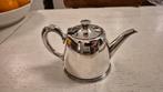 Antieke verzilverde theepot, Ophalen of Verzenden, Zilver