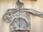 Grijze hoodie met rits - Maat 128, Ophalen of Verzenden, Zo goed als nieuw, Jongen, Trui of Vest