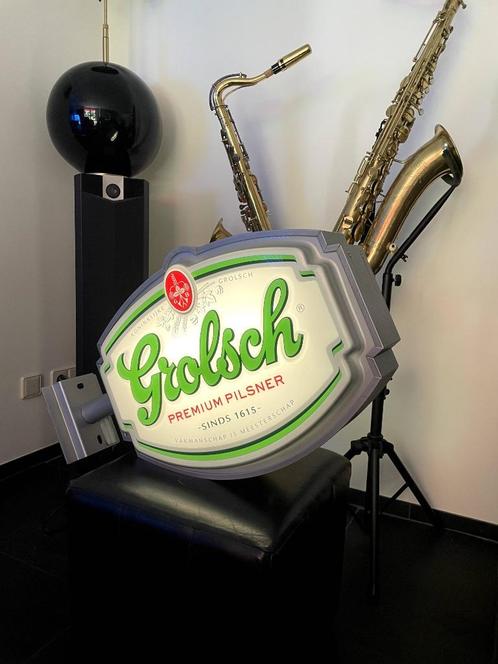Grolsch reclamedisplay/lichtbak, Verzamelen, Merken en Reclamevoorwerpen, Zo goed als nieuw, Lichtbak of (neon) lamp, Ophalen