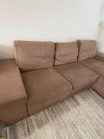 Bruine hoekbank, 290x190cm, nette staat, Ophalen, 250 tot 300 cm, Gebruikt, Hoekbank