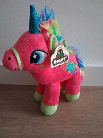 Nieuw! Knuff eenhoorn unicorn roze regenboog Paws L151 beschikbaar voor biedingen