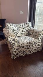 fauteuil met bloemenmotief, Huis en Inrichting, Ophalen, Gebruikt, Stof, 75 tot 100 cm