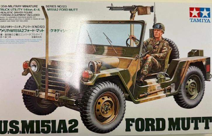 Coelianmodels, Tamiya 35123, M151A2 Ford MUTT, 1/35, € 18,99, Hobby en Vrije tijd, Modelbouw | Auto's en Voertuigen, Nieuw, Tank