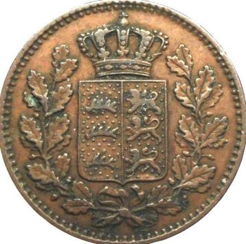 Duitsland - Württemberg 0,5 kreuzer 1860 (schaars)  beschikbaar voor biedingen
