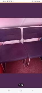 4 grijze stoelen., Huis en Inrichting, Stoelen, Ophalen, Gebruikt, Grijs, Vier