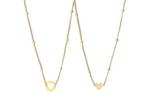 Moeder dochter ketting Diamond Circle, Overige materialen, Verstelbaar, Verzenden, Nieuw