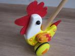 Houten duwstok kip, Kinderen en Baby's, Ophalen, Gebruikt, Duw- of Trekspeelgoed