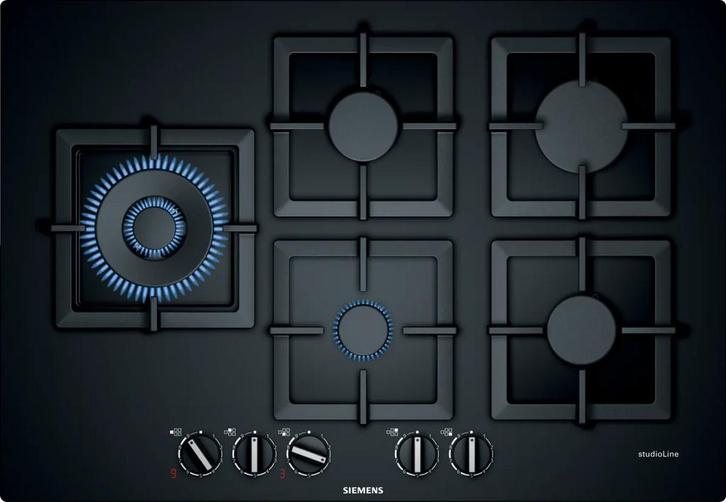 Siemens gaskookplaat 75cm ep7a6ss20n, Witgoed en Apparatuur, Kookplaten, Nieuw, Inbouw, Gas, 4 kookzones, Ophalen