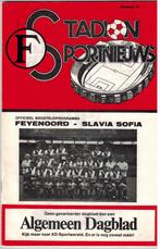 Programmaboekje Feyenoord - Slavia Sofia 18 maart 1981, Ophalen of Verzenden, Gebruikt, Feyenoord, Boek of Tijdschrift