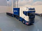 Scania 8x4 met ballast trailer 6 asser gestuurd tadano, Hobby en Vrije tijd, Modelauto's | 1:50, Ophalen of Verzenden, Zo goed als nieuw