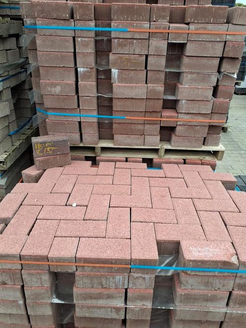 Rode Betonklinkers 8cm - 180m² | slechts €15 p/m², Tuin en Terras, Tegels en Klinkers, Zo goed als nieuw, Klinkers, Beton, 10 m² of meer