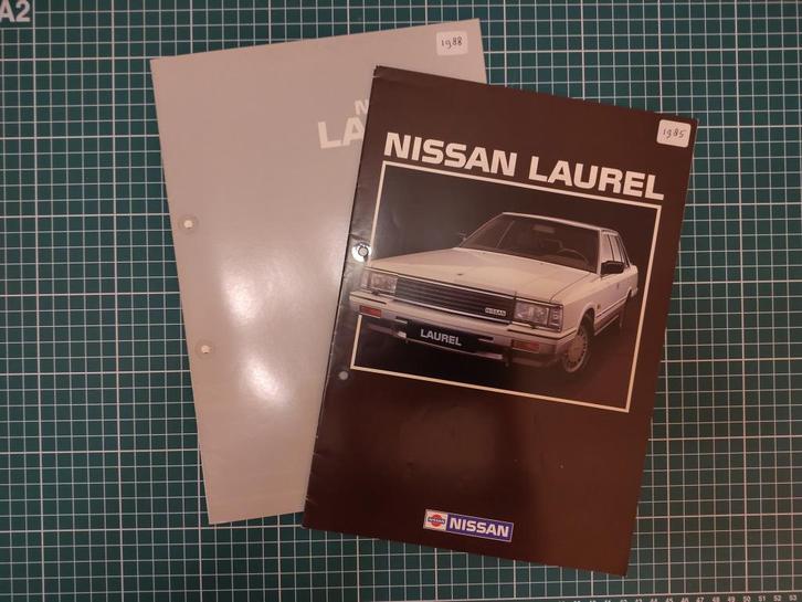 Nissan Laurel 1985 en 1988 brochures, Boeken, Auto's | Folders en Tijdschriften, Gelezen, Nissan, Ophalen of Verzenden