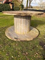 Houten Kabelhaspel Tafel, Tuin en Terras, Tuintafels, Ophalen, Gebruikt, Rond, Hout