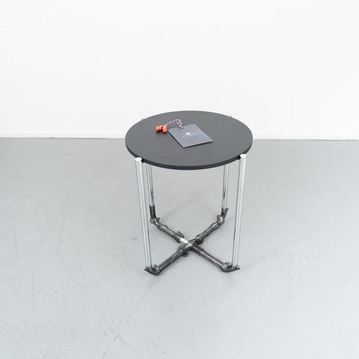 5 Gispen Today 413 bijzettafel Zwart Nieuw, Huis en Inrichting, Tafels | Bijzettafels, Nieuw, Rond, 45 tot 60 cm, Minder dan 55 cm