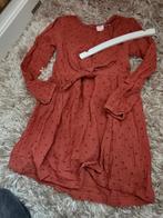 Hema WafelStructuur Jurk met Strik 110 116, Zo goed als nieuw, Jurk of Rok, Hema, Verzenden