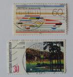 2 postzegels Duitsland, Verzenden, Overige periodes, Gestempeld