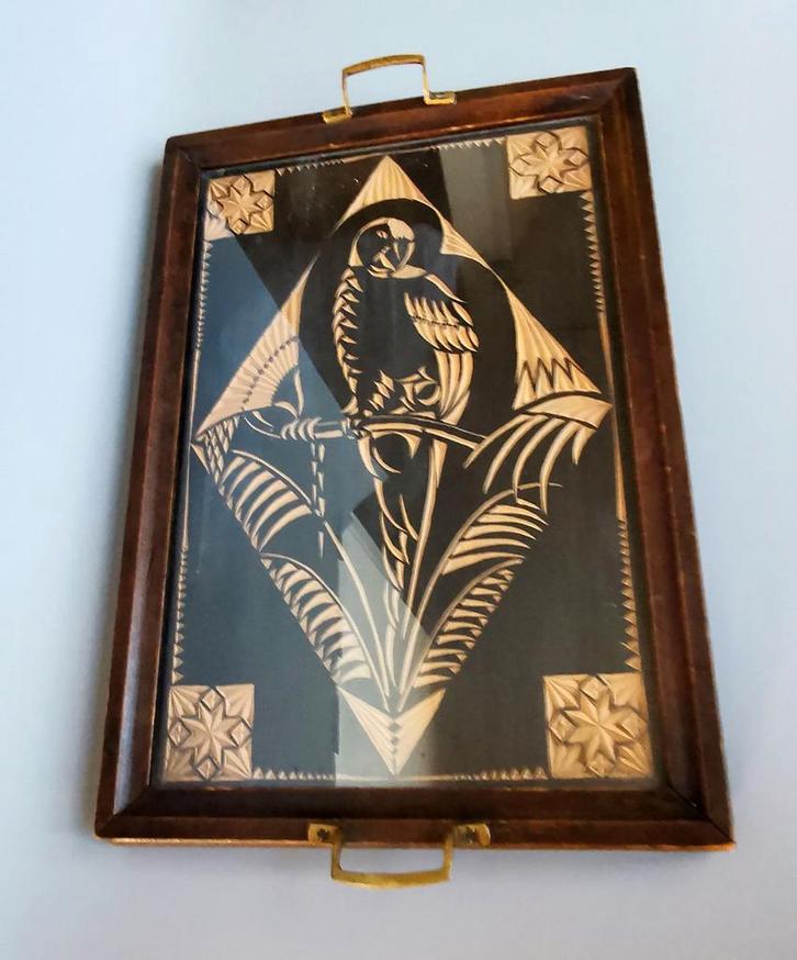 Amsterdamse school Art Deco dienblad Jan Schonk Agterberg ?, Antiek en Kunst, Antiek | Overige Antiek, Verzenden