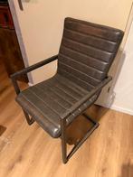 4 Eetkamerstoelen Leer, Ophalen, Gebruikt, Leer, Vier