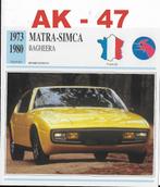 Ak47 autokaart matra simca bagheera ( 1973 - 1980 ), Ophalen of Verzenden, Zo goed als nieuw