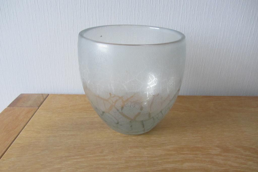 Vaas van Glasfabriek Leerdam ontworpen door A.D. Copier, Antiek en Kunst, Antiek | Glas en Kristal, Ophalen of Verzenden