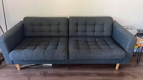 Donkergrijze IKEA Landskrona driezitsbank - Gratis Ophalen, Huis en Inrichting, Banken | Bankstellen, Gebruikt, 75 tot 100 cm