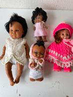 Poppen 4x donkere huid, Verzamelen, Poppen, Ophalen of Verzenden, Gebruikt, Pop