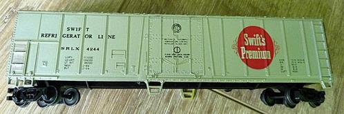 Mooie zilvergrijze 40" Amerikaanse koelwagon in H0, Hobby en Vrije tijd, Modeltreinen | H0, Gebruikt, Wagon, Gelijkstroom of Wisselstroom