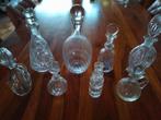 8 geslepen glazen karaffen, Antiek en Kunst, Antiek | Glas en Kristal, Ophalen