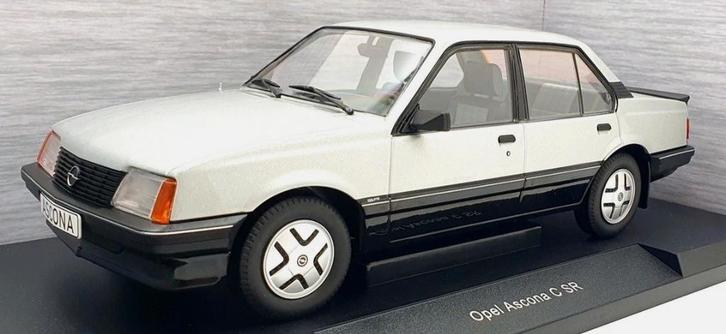 1:18 Opel Ascona C SR uit 1981 Zwart/Zilver Model Car Groep, Hobby en Vrije tijd, Modelauto's | 1:18, Nieuw, Auto, Overige merken